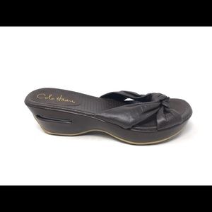 Cole Haan Nike Air Brown Leather Sandals Size 8B